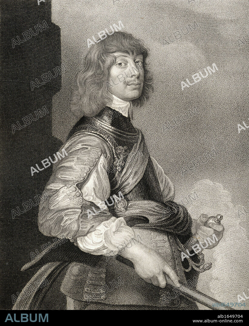 Algernon Percy, 10th. Earl of Northumberland, also called Baron Percy, 1602-1668. English Roman Catholic moderate during the reign of England's Charles I. From the book 'Lodge's British Portraits' published London 1823.