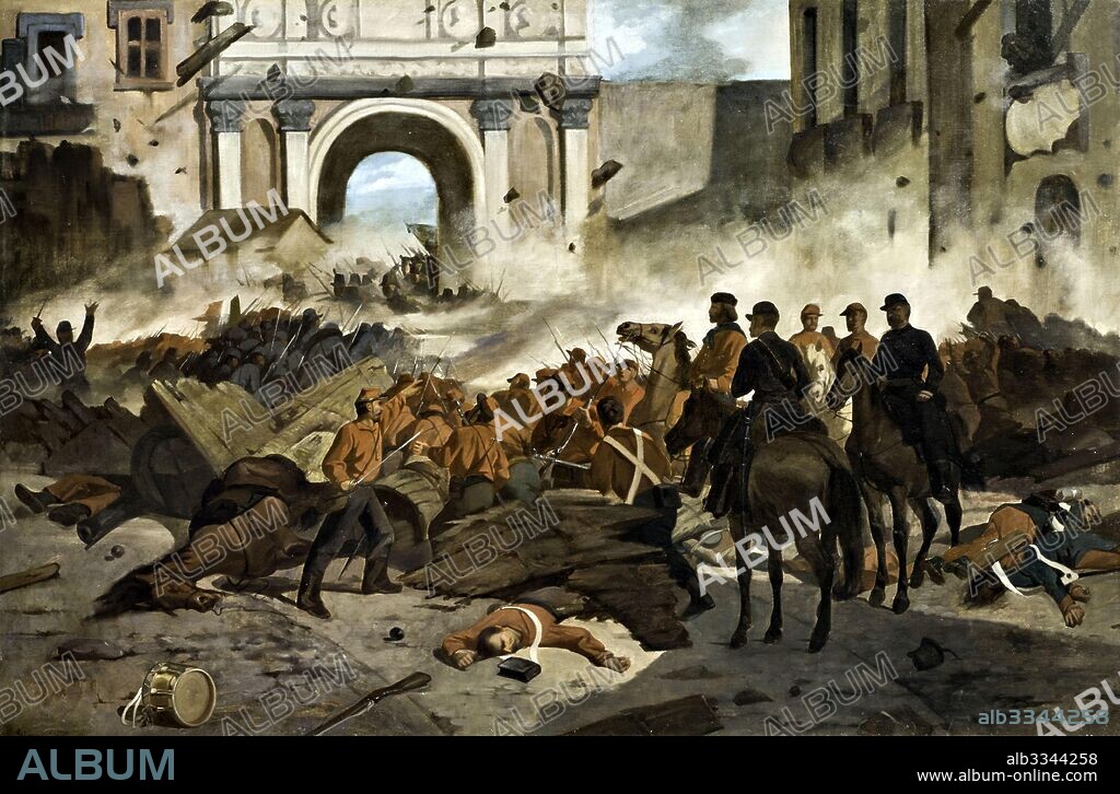 GIOVANNI FATTORI. Garibaldi in Palermo.