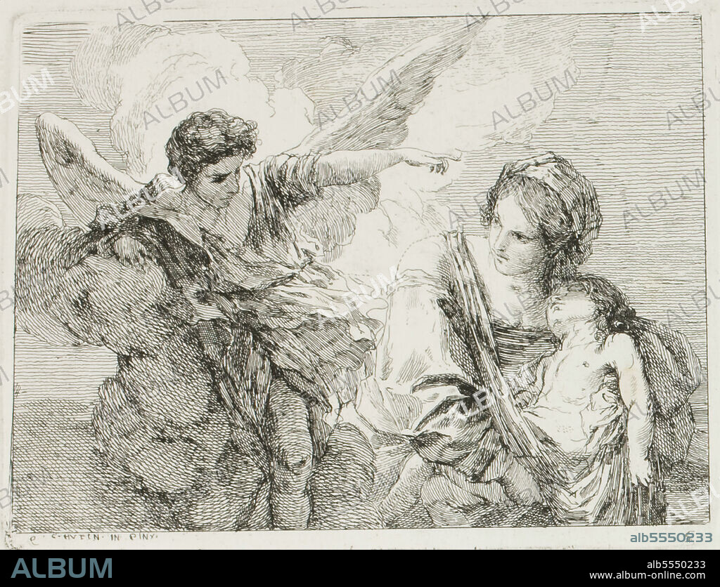 CHARLES HUTIN. Hagar, 1764.