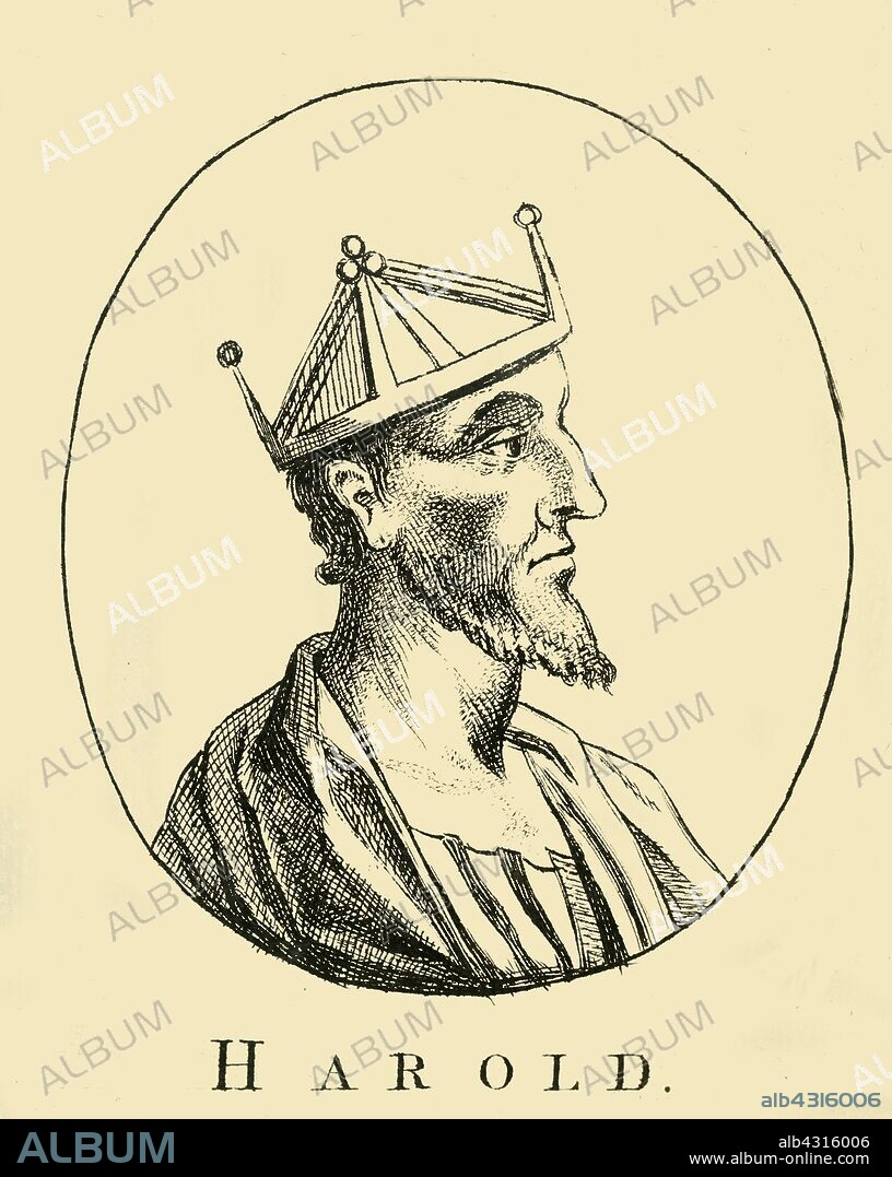 'Harold', 18th century. Harold Godwinson (c1022-1066) the last crowned Anglo-Saxon king of England who reigned from 6 January 1066 until his death at the Battle of Hastings,.