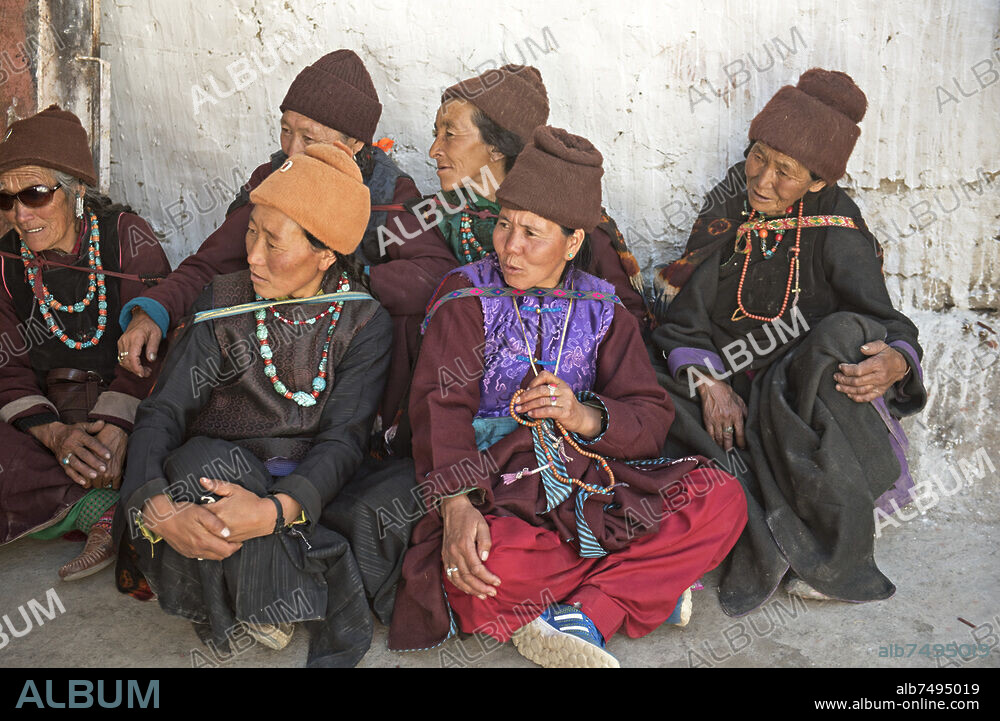 Monastère bouddhiste, Karsha, Zanskar, Ladakh, Inde.