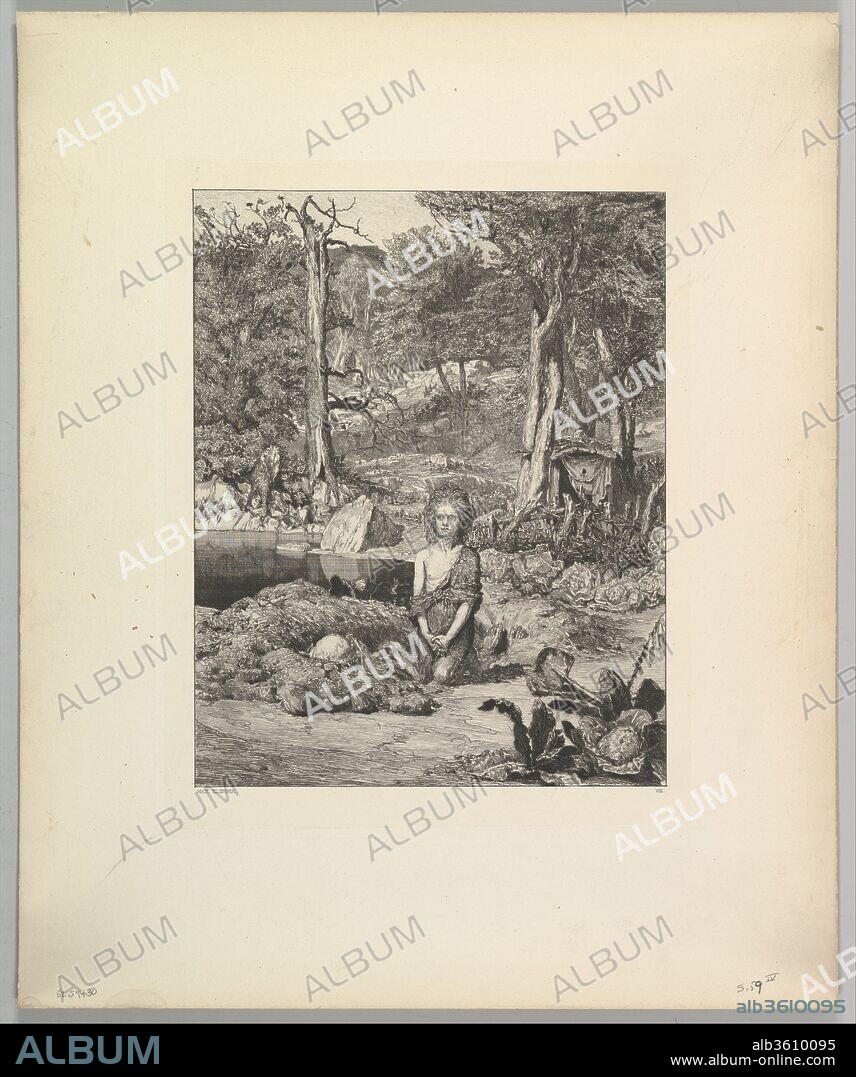 Simplicius am Grabe des Einsiedlers, from the series Intermezzi. Artist: Max Klinger (German, Leipzig 1857-1920 Großjena). Dimensions: Plate: 11 15/16 × 10 9/16 in. (30.4 × 26.8 cm)
Sheet: 19 3/8 × 16 in. (49.2 × 40.6 cm). Date: n.d..