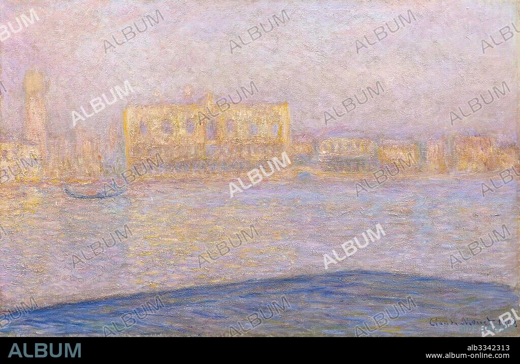 CLAUDE MONET. The Palazzo Ducale, Seen from San Giorgio Maggiore (Le Palais Ducal vu de Saint-Georges Majeur).