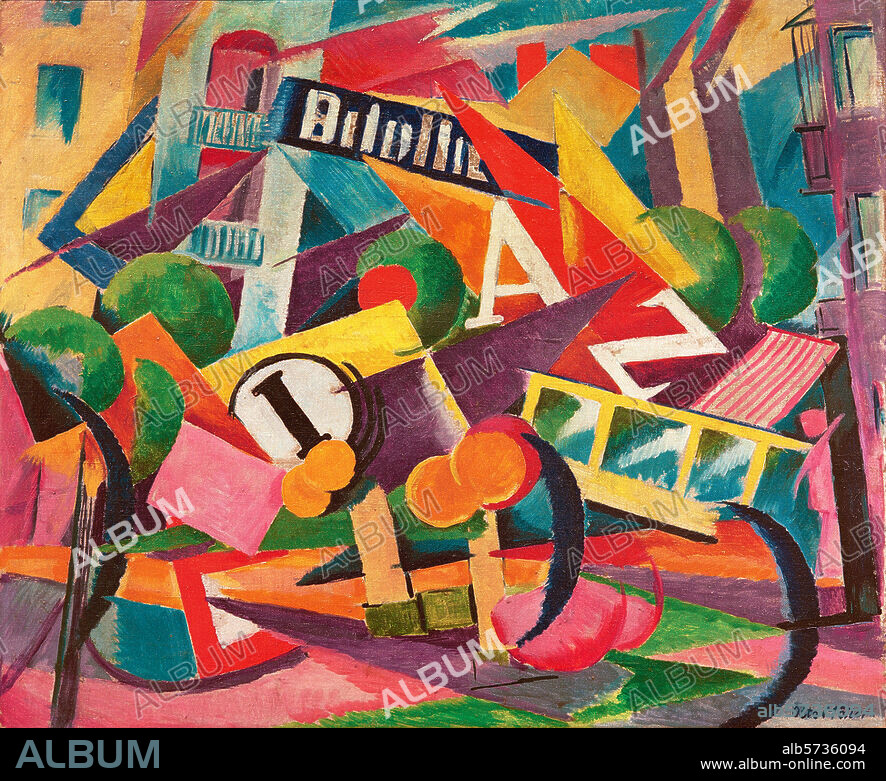 OTTO MÖLLER. Möller, Otto 1883-1964. "Straßenlärm", 1920. Öl auf Leinwand, 62 × 75,5 cm. Inv. BG-M 4060/88. Berlin, Berlinische Galerie.