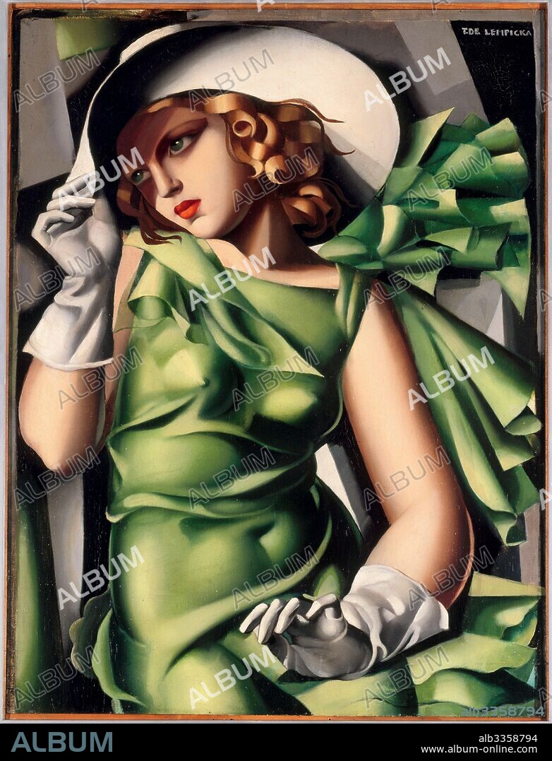 TAMARA DE LEMPICKA. Girl in Green (Jeune fille en vert).