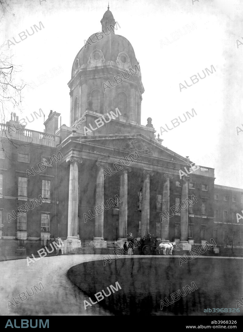 Bethlehem Hospital, Southwark, London. Bethlehem Royal Hospital, known as Bedlam, was a lunatic asylum founded in the Middle Ages. In 1812 it moved to a new site in Lambeth; the portico is by James Lewis (1811) and the dome by Sydney Smirke (1844). It has since moved to Beckenham, Kent.