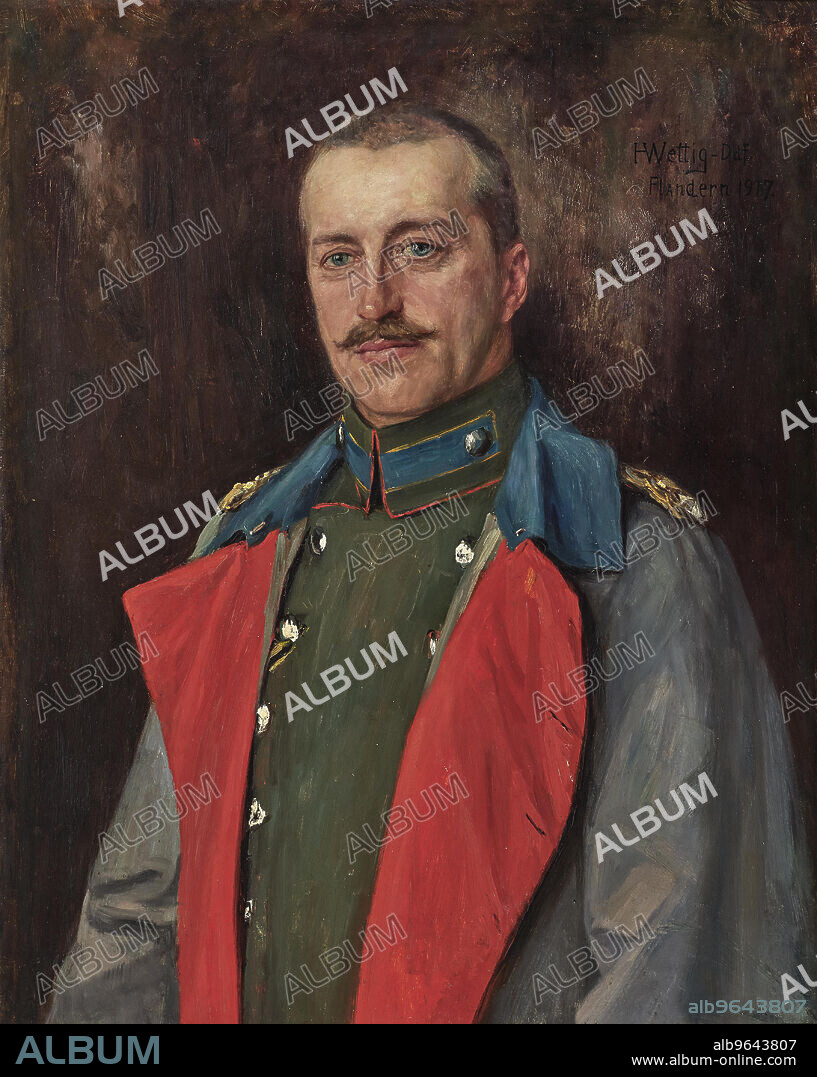 HEINRICH WETTIG. Portrait of Duke Robert of Württemberg (1873-1947).