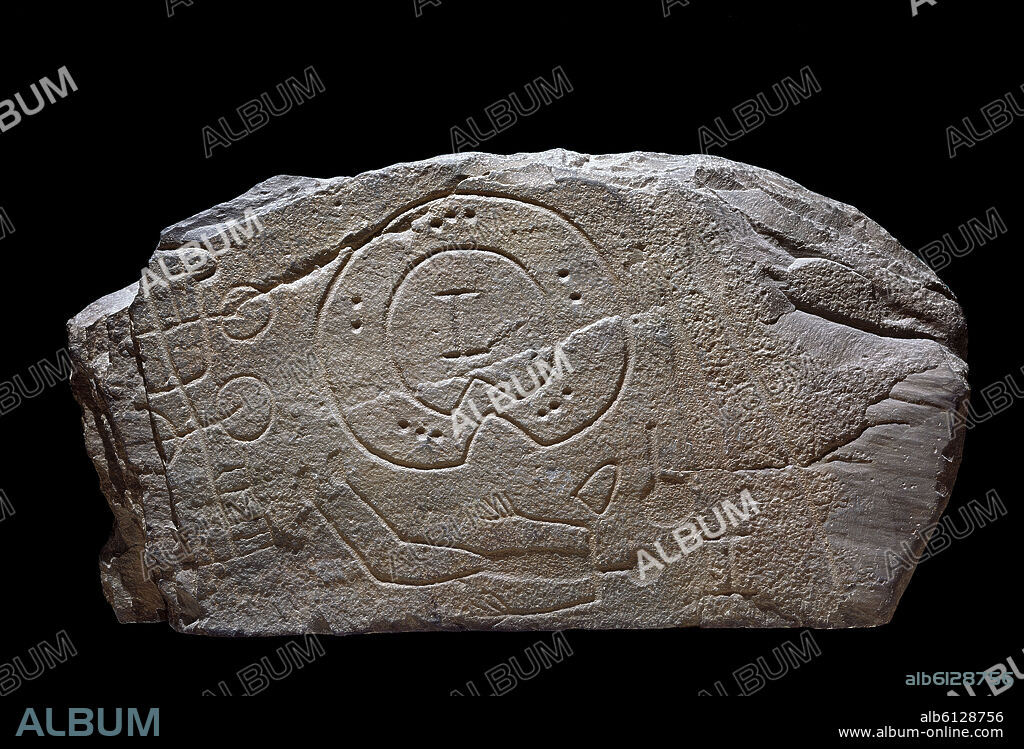 ESTELA DE GUERRERO PROCEDENTE DE SOLANA DE CABAÑAS (CACERES) - EDAD DEL BRONCE.