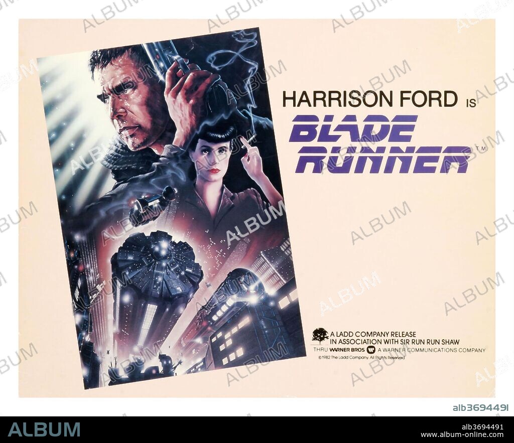 Poster of BLADE RUNNER, 1982, directed by RIDLEY SCOTT. Copyright LADD COMPANY/WARNER BROS.