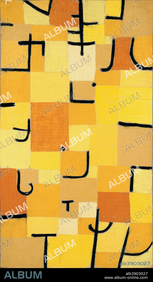 PAUL KLEE. Signs In Yellow. Date/Period: 1937. Width: 50.3 cm. Height: 83.5 cm.