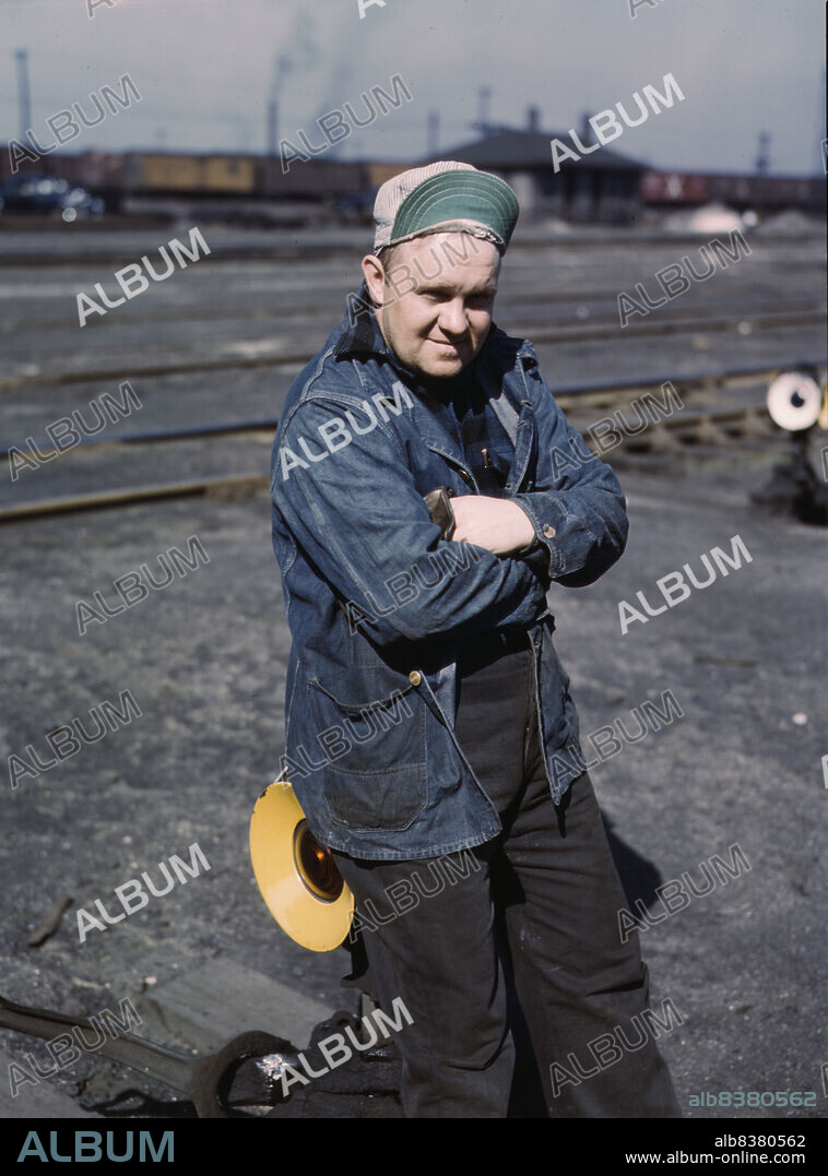 JACK DELANO. A.S. Gerdee, of 3251 Maypole(?) Street, working as a switchman at Proviso yard of C & NW RR [i.e. Chicago and North Western railroad], Chicago, Ill.