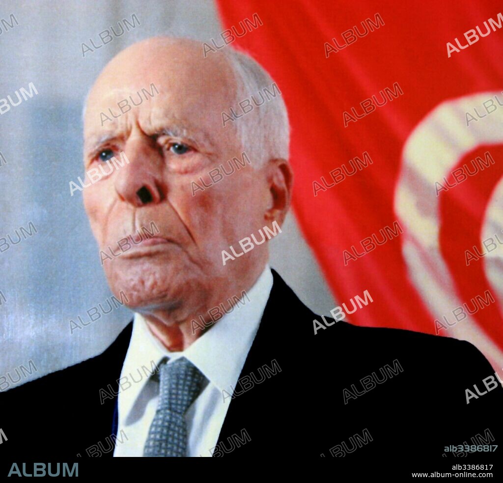 Habib Ben Ali Bourguiba (1903 - 2000) Tunisian leader and statesman who served as the country's leader from independence in 1956 to 1987. He first served as the second Prime Minister of the Kingdom of Tunisia before proclaiming the Tunisian Republic in 1957 and thus becoming the first President of Tunisia.
