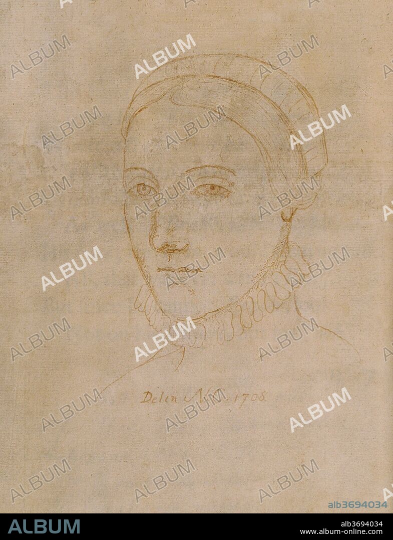 SIR NATHANIEL CURZON. Portrait of Anne Hathaway (1555/6-1623), the wife of William Shakespeare.