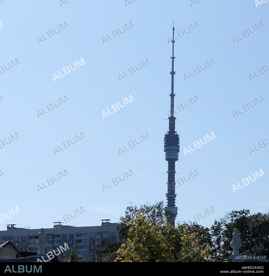 Ostankino Tower a television and radio tower in Moscow, Russia, owned by the Moscow branch of unitary enterprise Russian TV and Radio Broadcasting Network. Standing 540.1 metres (1,772 ft), Ostankino was designed by Nikolai Nikitin. It is currently the tallest free-standing structure in Europe.