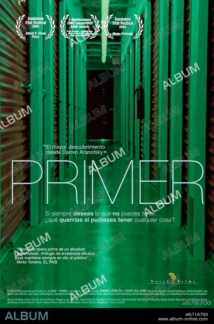 Poster de PRIMER, 2004, dirigida por SHANE CARRUTH.