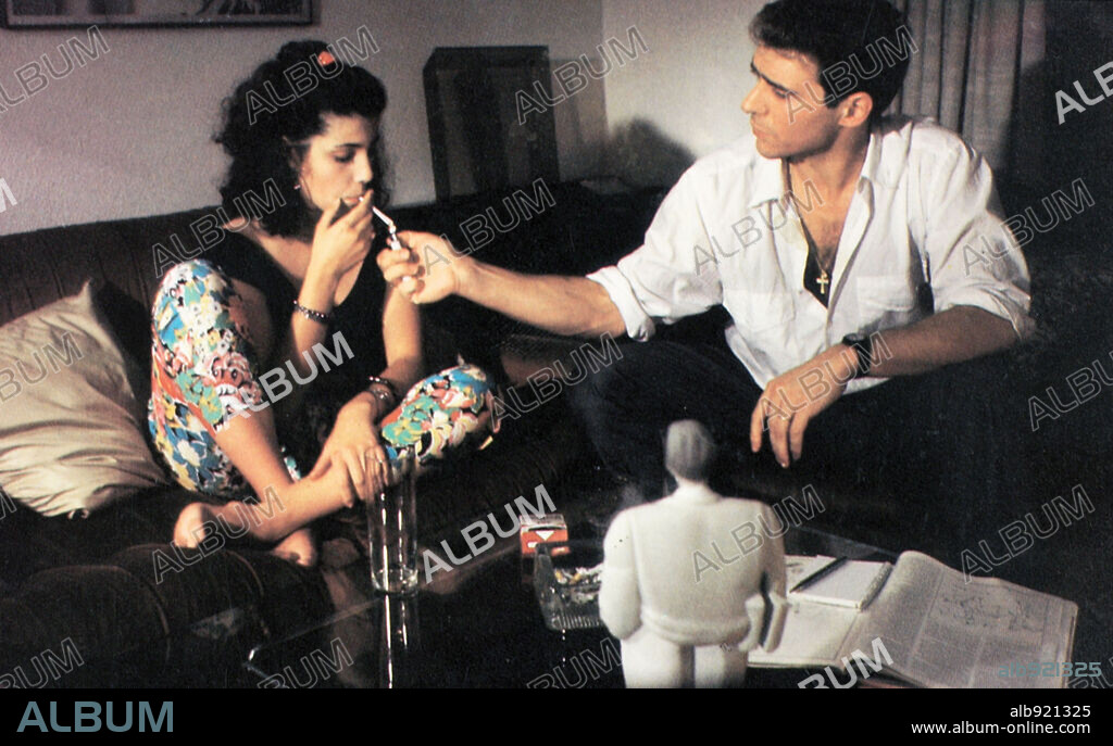 MARIBEL VERDU and SERGI MATEU in BARCELONA CONNECTION, 1988, directed by MIGUEL IGLESIAS.