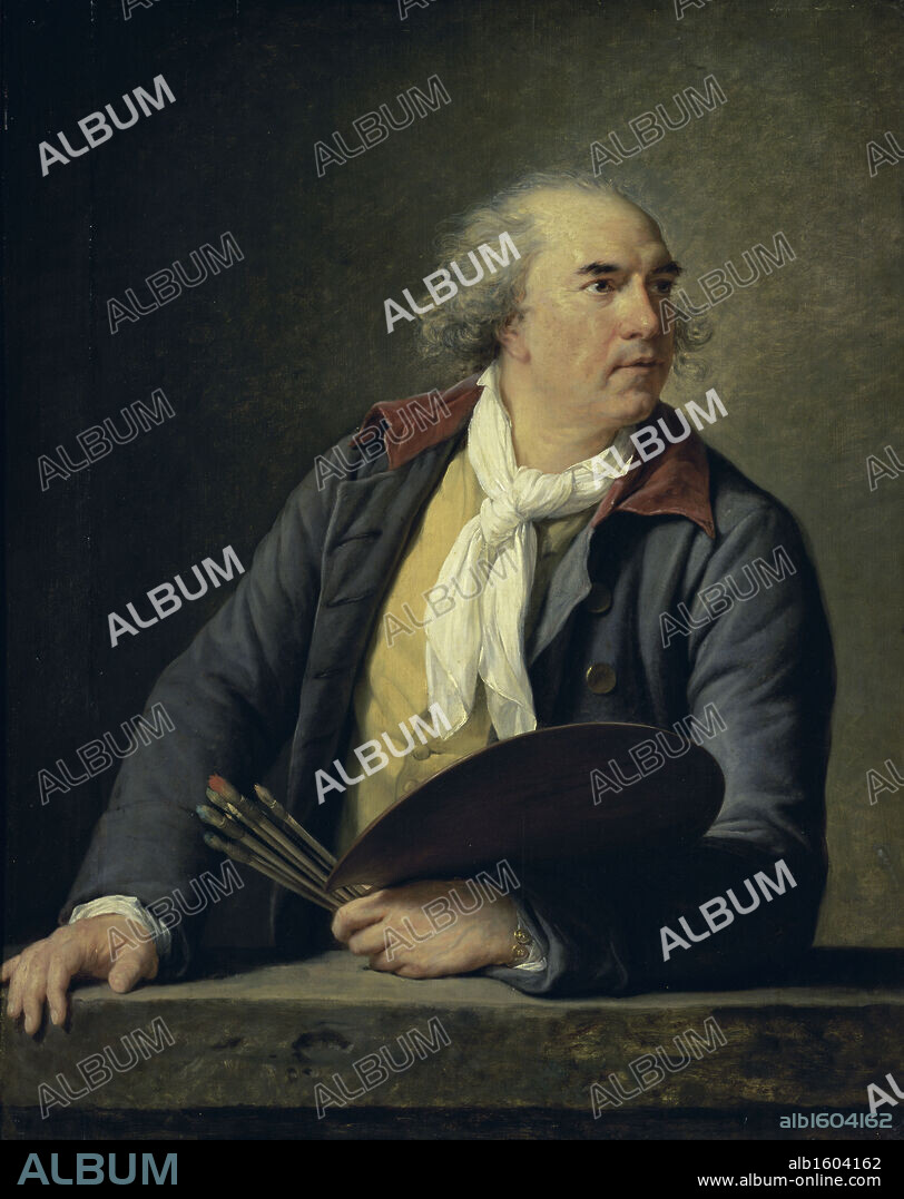 ELISABETH LOUISE VIGÉE-LEBRUN. Portrait of Hubert Robert   Elisabeth Louise Vigee-LeBrun (1755-1842/French)   Musee du Louvre, Paris.