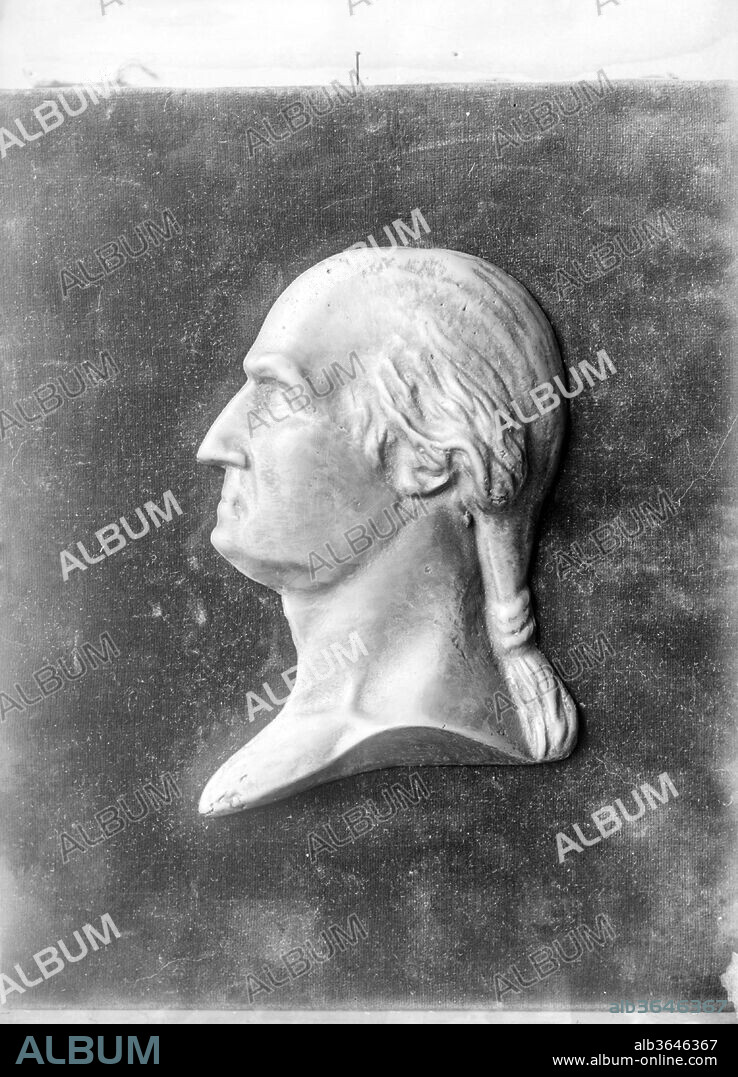 George Washington. Artist: Victor David Brenner (American (born Lithuania), Kaunas 1871-1924 New York). Dimensions: 5 x 3 1/2 in. (12.7 x 8.9 cm). Date: 1890-1906.
Educated in gem and seal engraving by his father in Lithuania, Brenner immigrated to the United States in 1890. After further training at the Cooper Union in New York and the Académie Julian in Paris, Brenner attained recognition as a sculptor. He is best-known for his presidential portraits, including the Lincoln Penny (1907) and this bas-relief bust of George Washington, which is likely after Joseph Wright's 1790 engraving of the president in profile. Images of Washington in various media enjoyed great popularity in American homes throughout the nineteenth century.