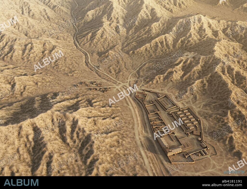 Afghanistan. Recreation of a Taliban training camp during the War of Afghanistan in 2001, created from real references such as Darunta and other underground installations installed in caves.