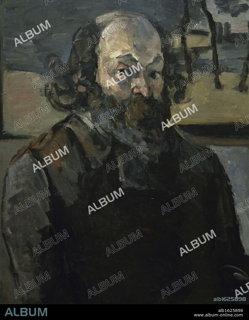 PAUL CÉZANNE. Portrait of the Artist  Paul Cezanne (1839-1906 French)  Oil on canvas  Musee d' Orsay, Paris, France.