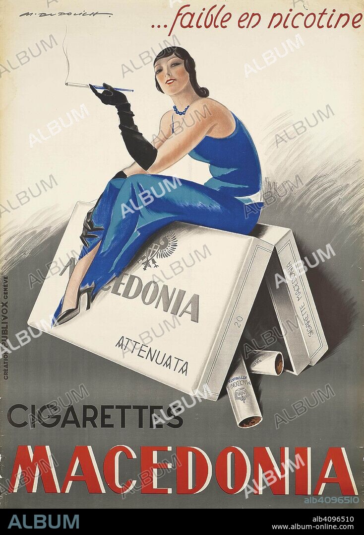 MARCELLO DUDOVICH. Macedonia Cigarettes.