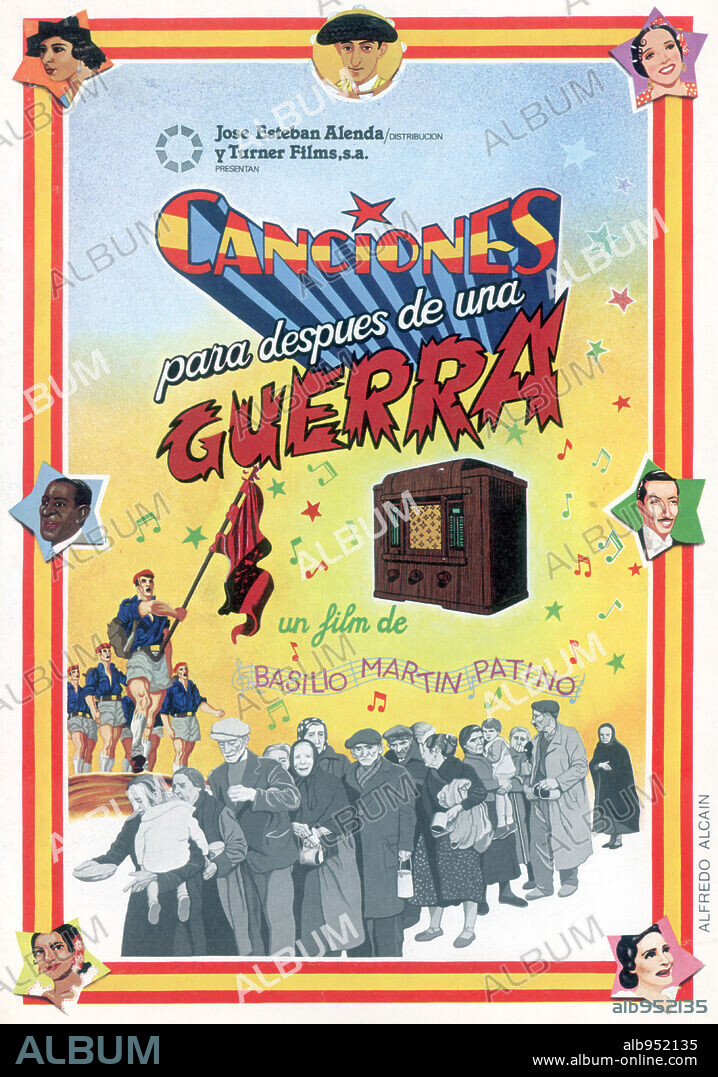 Poster of CANCIONES PARA DESPUES DE UNA GUERRA, 1976, directed by BASILIO MARTIN PATINO. Copyright TURNER FILMS.