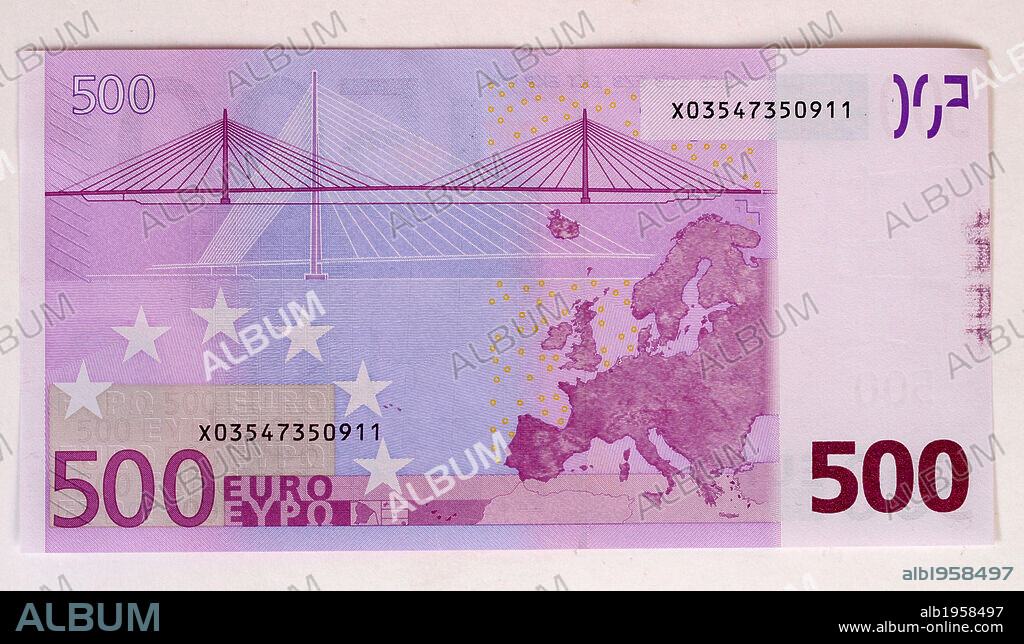 BILLETE DE 500 EUROS. España. Reverso.