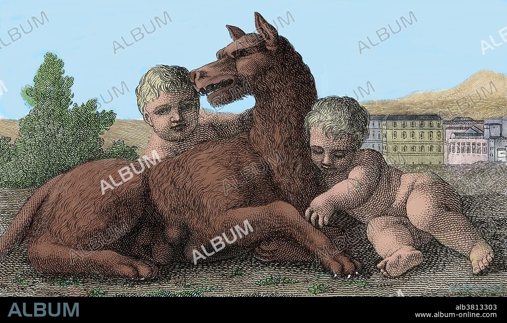 According to the Roman mythology, the founders of Rome were Romulus and Remus. The story begins with the deposition of Numitor (their grandfather and king of Alba Longa), by his brother Amulius. The twin-brothers were the sons of the god Mars and the Vesta priestess (vestal virgin) Rhea Silvia (Numitor's daughter). Amulius took the twins, had them placed in a trough and thrown into the River Tiber. They were found by a she-wolf, who looked after them and fed them with her milk and by a woodpecker who brought them food (animals were sacred to Mars). They were discovered by Faustulus, a shepherd, who brought the children home to his wife, Acca Larentia, where they were raised as their own. Upon reaching adulthood, Romulus and Remus killed Amulius and reinstated Numitor, their grandfather, as King of Alba Longa, then they decided to found a town of their own. Romulus and Remus chose the place where the she-wolf had nursed them. Romulus began to build walls on the Palatine Hill, but Remus jeered at them because they were so low. He leaped over them to prove this, and Romulus in anger killed him. Romulus continued the building of the new city, naming it Roma (Rome) after his own name.