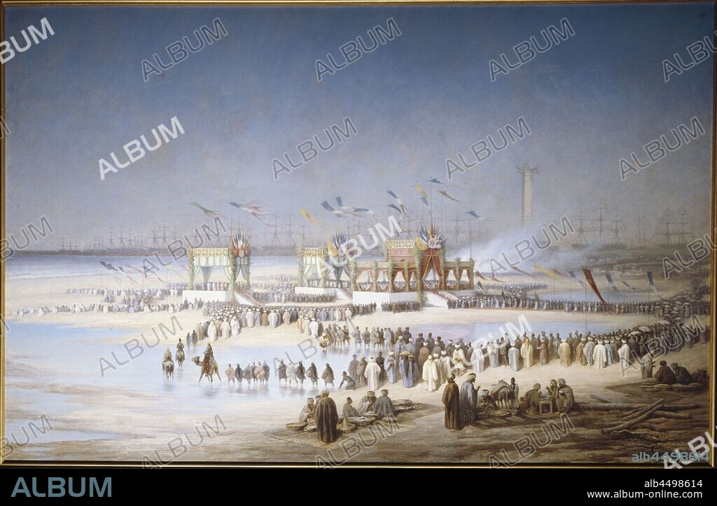 EDOUARD RIOU. Inauguration Ceremony of the Suez Canal at Port-Said, 17 November, 1869.