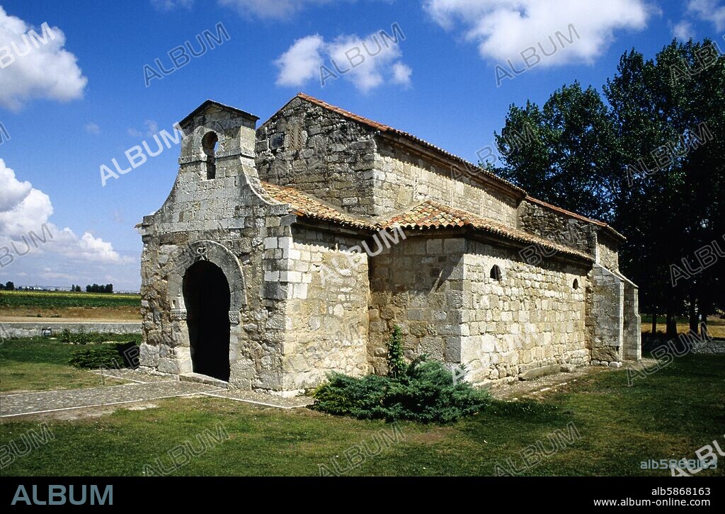 Baños de Cerrato, Iglesia de  San Juan Bautista, visigótico, s.VII; arte, arquitectura.