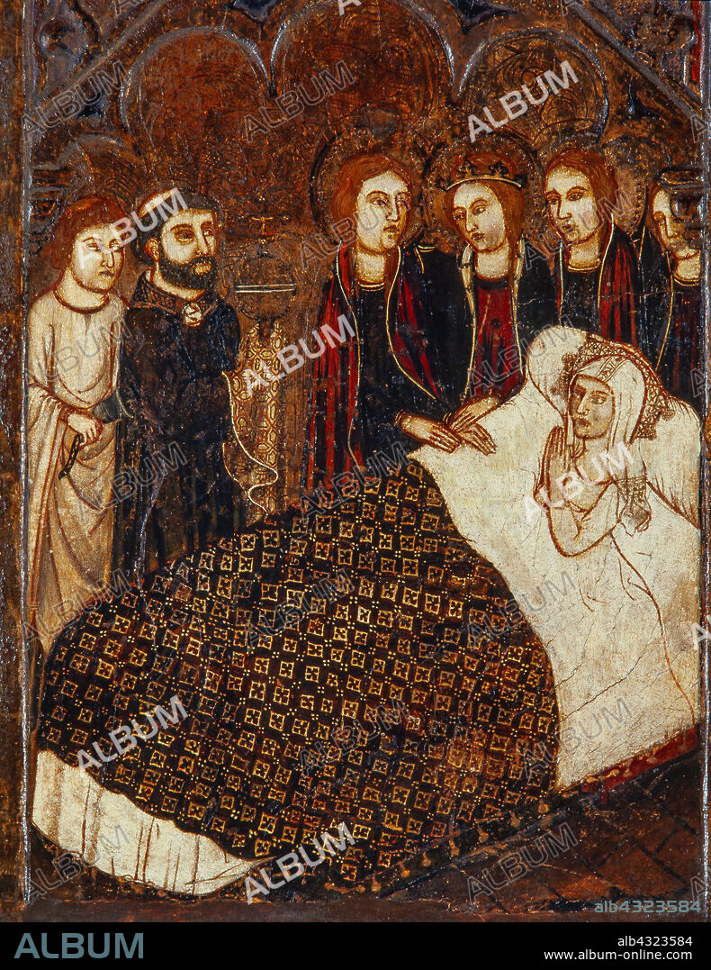 Maestro de Vallbona de les Monges / Altar frontal of the Corpus Christi, ca. 1335-1345, Tempera on wood, fom the chapel of Corpus Christi in the church of the monastery of Santa Maria de Vallbona de les Monges.