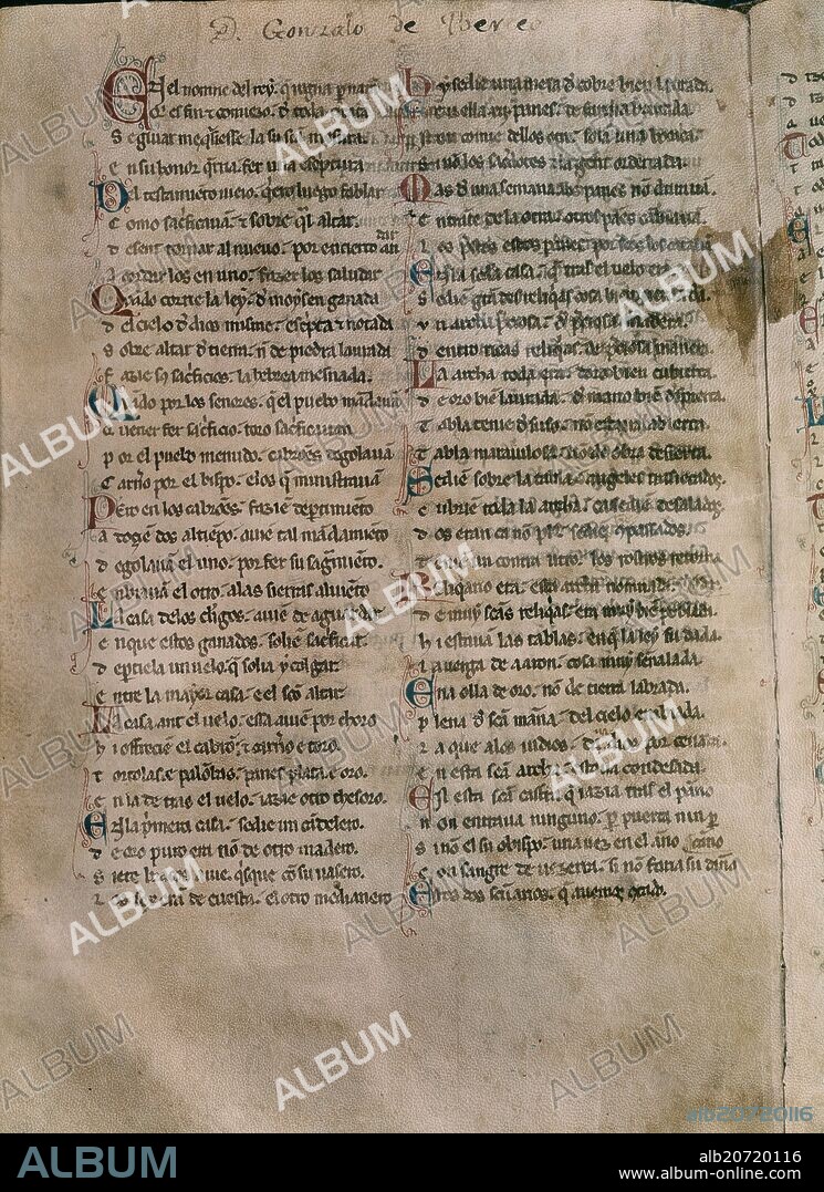 GONZALO DE BERCEO (1190-?). SACRIFICIO DE LA MISA S XIII.