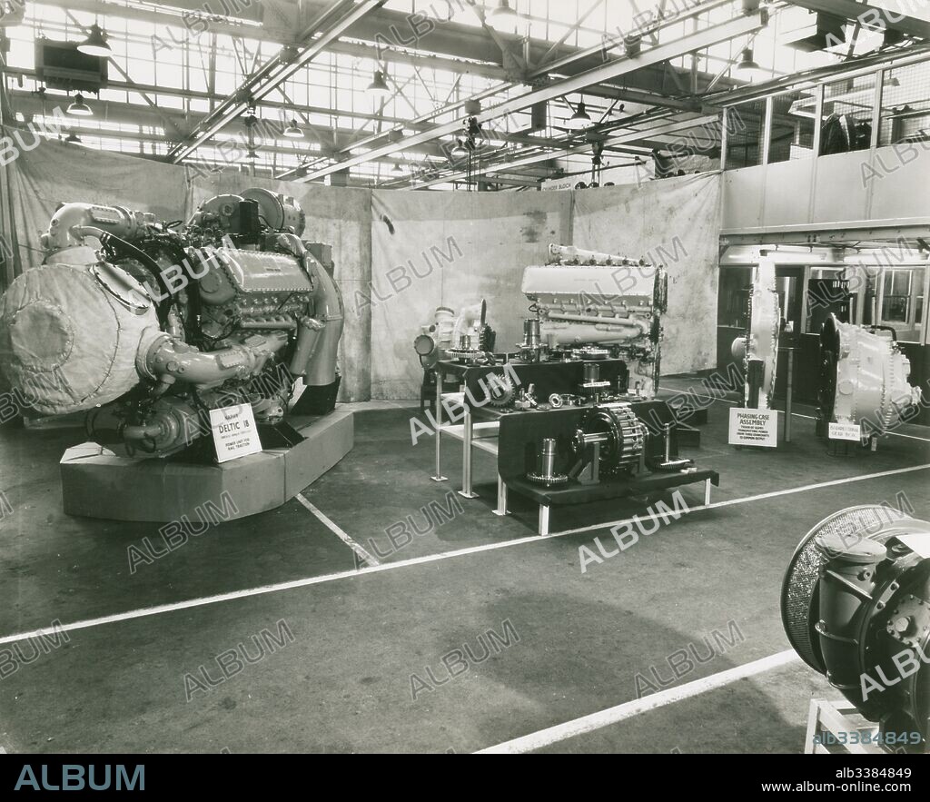Napier Deltic 18 1800 bhp rating at 1500 cprm power unit for rail traction.