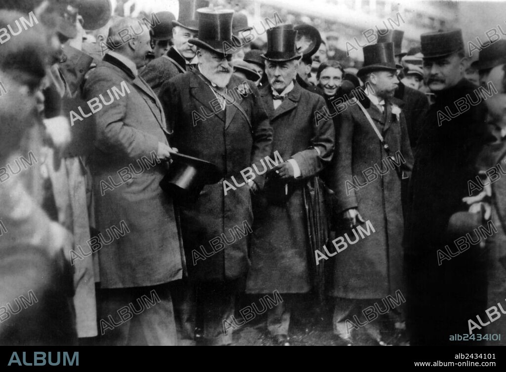Edward VII (1841-1910) king of England in 1901-1910, here in Paris in 1903.