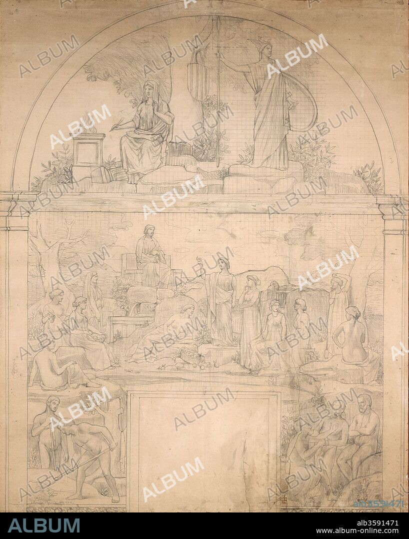 JOAQUIN TORRES-GARCIA. Joaquín Torres García / Bocetos de los frescos del Salón de Sant Jordi. Palau de la Generalitat de Barcelona, 1913-1914.