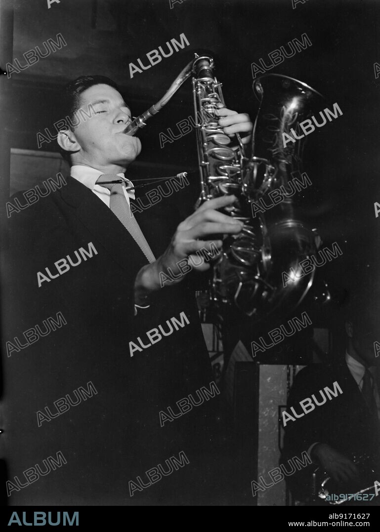 WILLIAM PAUL GOTTLIEB. Portrait of Allen Eager, Arcadia Ballroom, New York, N.Y., ca. May 1947.