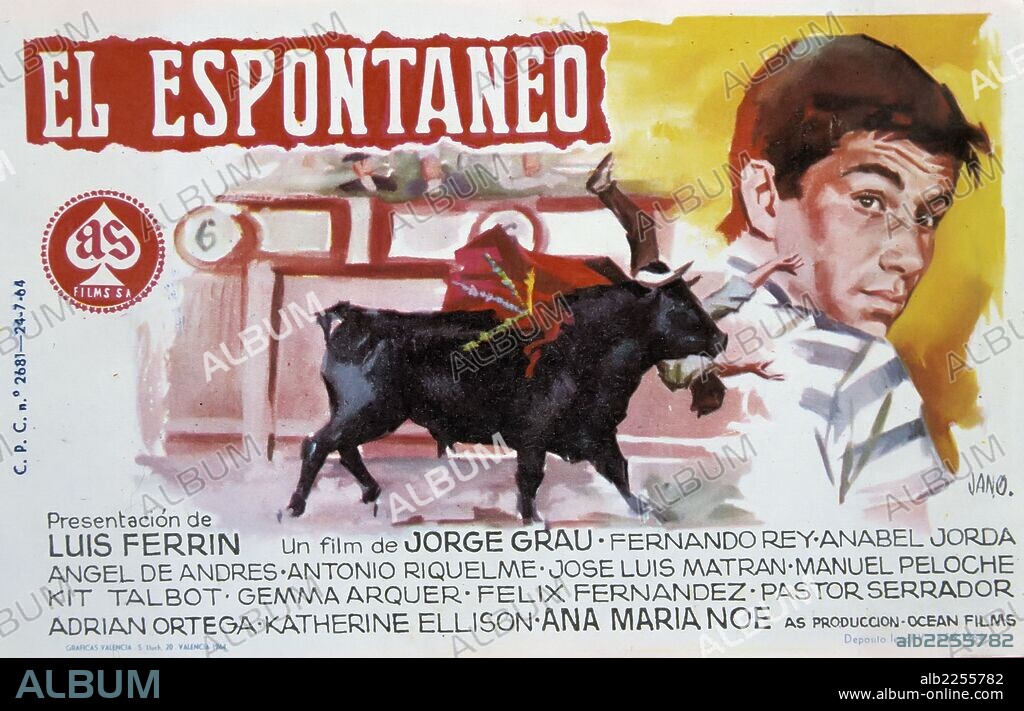 PELICULA : EL ESPONTANEO , 1964. DIRECTOR : JORDI GRAU. ACTORES : LUIS FERRIN , ANABEL JORDA , FERNANDO REY.