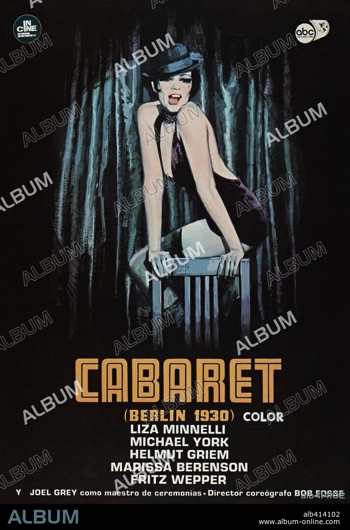 Poster of CABARET, 1972, directed by BOB FOSSE. Copyright ABC/ALLIED ARTISTS.