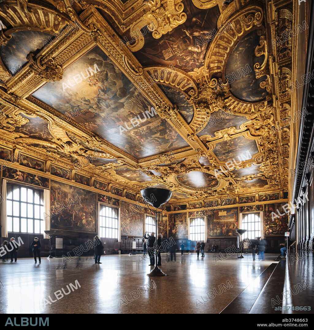 Interior of The Doge's Palace (Palazzo Ducale), Venice, UNESCO World Heritage Site, Veneto Province, Italy, Europe.