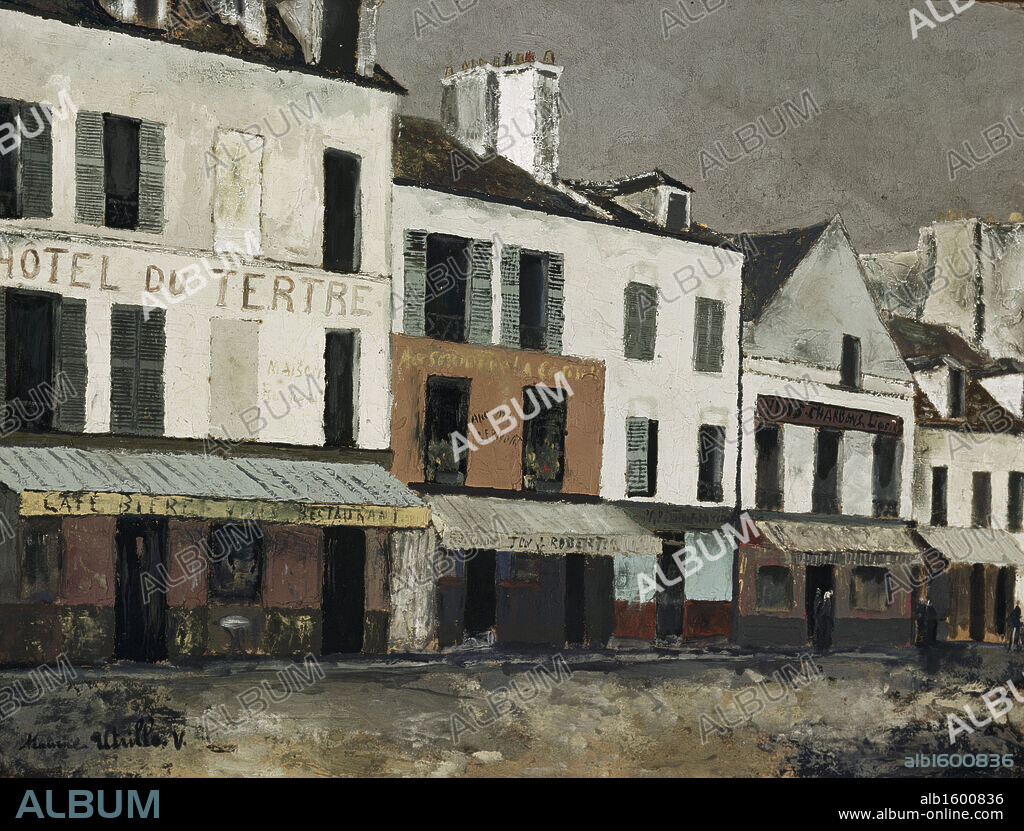 Hotel du Tertre by Maurice Utrillo, 1883-1955, Spain, Madrid, Collection of the Duke of Berwick and Alba.