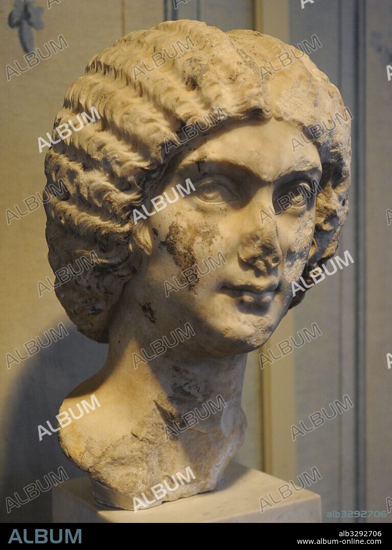 Julia Domna (170-217). Esposa del emperador romano Septimio Severo. Mármol. Museo de la Ciudad. Malmo. Suecia.