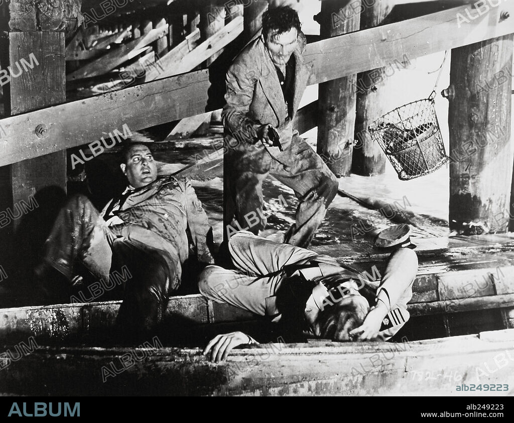 JACK PALANCE in PANIC IN THE STREETS, 1950, directed by ELIA KAZAN. Copyright 20TH CENTURY FOX.