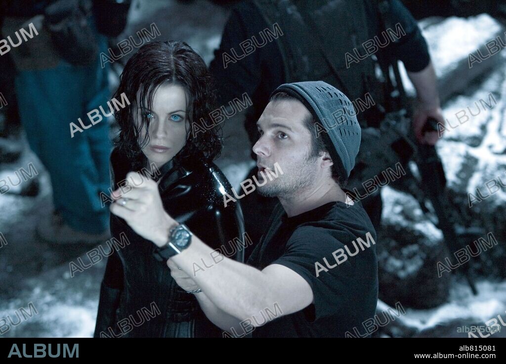 KATE BECKINSALE und LEN WISEMAN in UNDERWORLD: EVOLUTION, 2006, unter der Regie von LEN WISEMAN. Copyright LAKESHORE ENTERTAINMENT/SCREEN GERMS INC. / CURRAN, DOUGLAS.