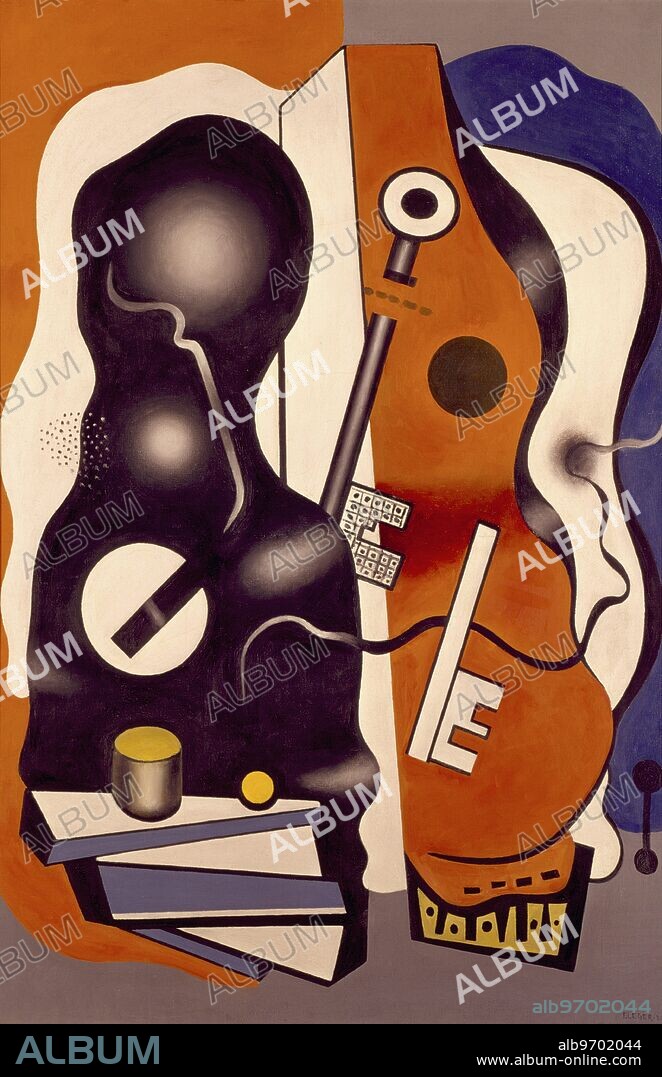 FERNAND LÉGER. Still Life with Keys, 1930 (oil on canvas) . Artist Leger, Fernand (1881-1955) . Location Musee National d'Art Moderne, Centre Pompidou, Paris, France .. Joseph Fernand Henri LÃ©ger (February 4, 1881 - August 17, 1955) was a French artist, Born in the Argentan, Orne, Basse-Normandie Region of France, . Â©TopFoto.
