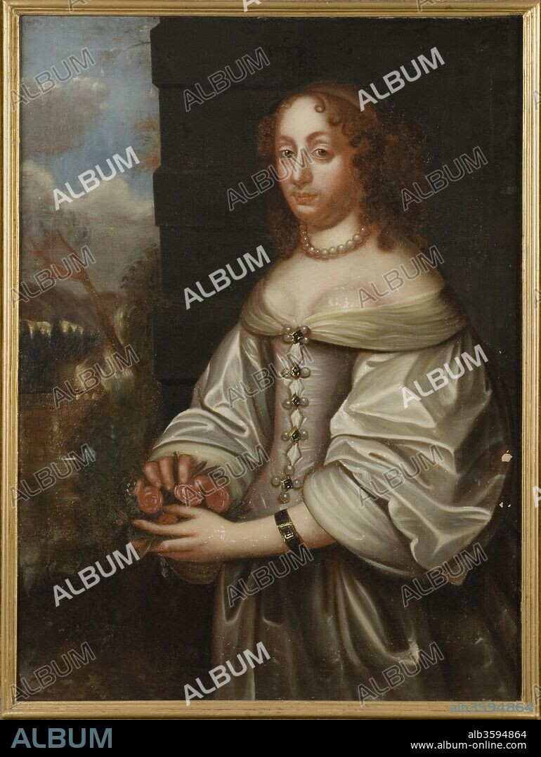 ANONYM. Portrait of Countess Palatine Eleonora Catherine of Zweibrücken (1626-1692), Landgravine of Hesse-Eschwege.