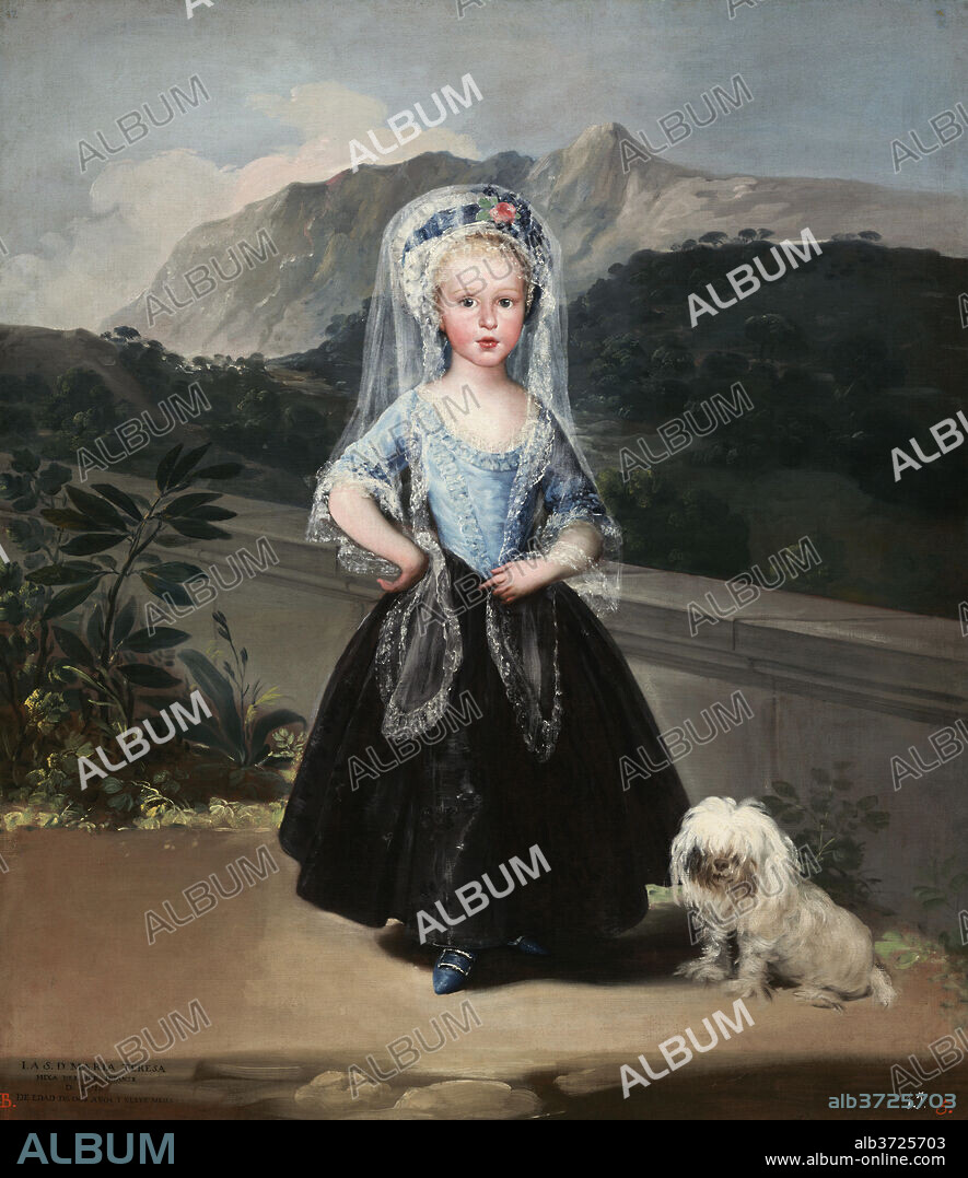 FRANCISCO DE GOYA. María Teresa de Borbón y Vallabriga, later Condesa de Chinchón. Dated: 1783. Dimensions: overall: 134.5 x 117.5 cm (52 15/16 x 46 1/4 in.)  framed: 154.3 x 136.8 x 5.7 cm (60 3/4 x 53 7/8 x 2 1/4 in.). Medium: oil on canvas.