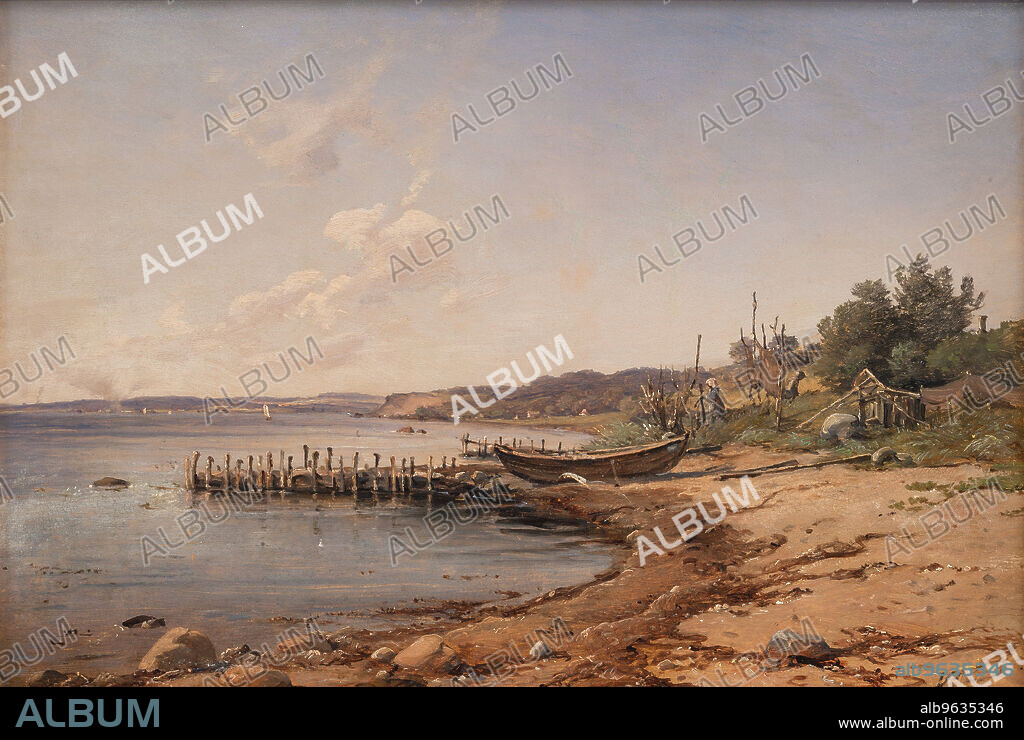 WILHELM PETER CARL PETERSEN. A Beach by the Sound, 1873-1876.