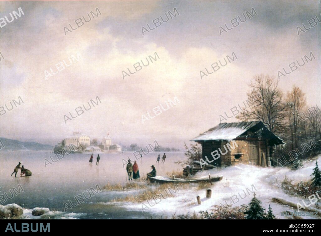 'Winter Landscape, Ljubljana', c1844-1871.