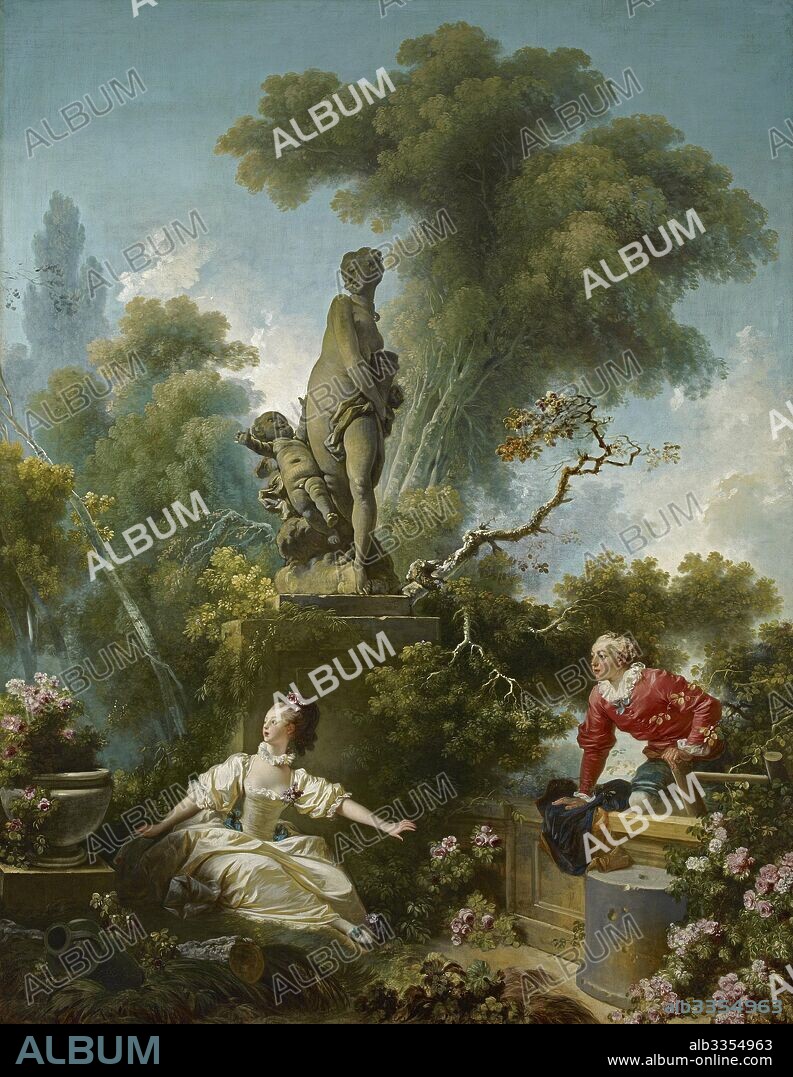 JEAN-HONORÉ FRAGONARD. The Progress of Love: The Meeting.