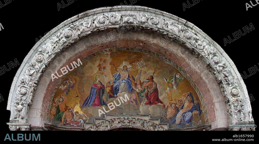 Cathedral Basilica of Saint Mark is the cathedral church of the Roman Catholic Archdiocese of Venice, northern Italy. It is the most famous of the city's churches and one of the best known examples of Byzantine architecture.